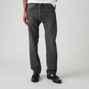 Levi’s 501 Original Fit Jeans Men’s W40 L32 Button Fly Black Grey Straight Leg